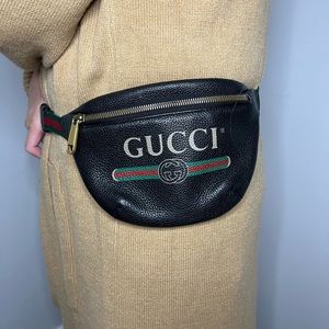 Gucci Black small Logo belt bag